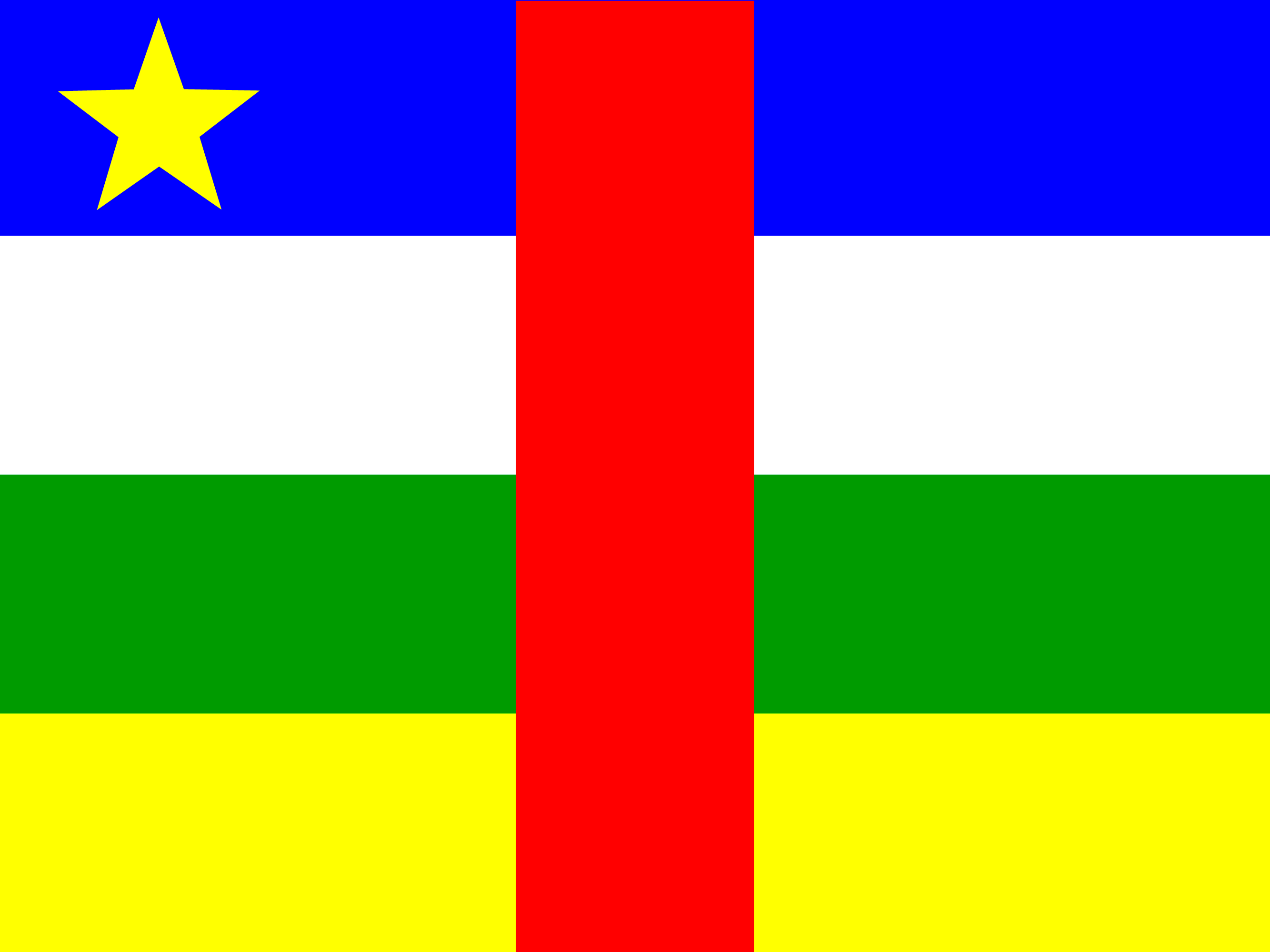 Orta Afrika Cumhuriyeti bayrağı