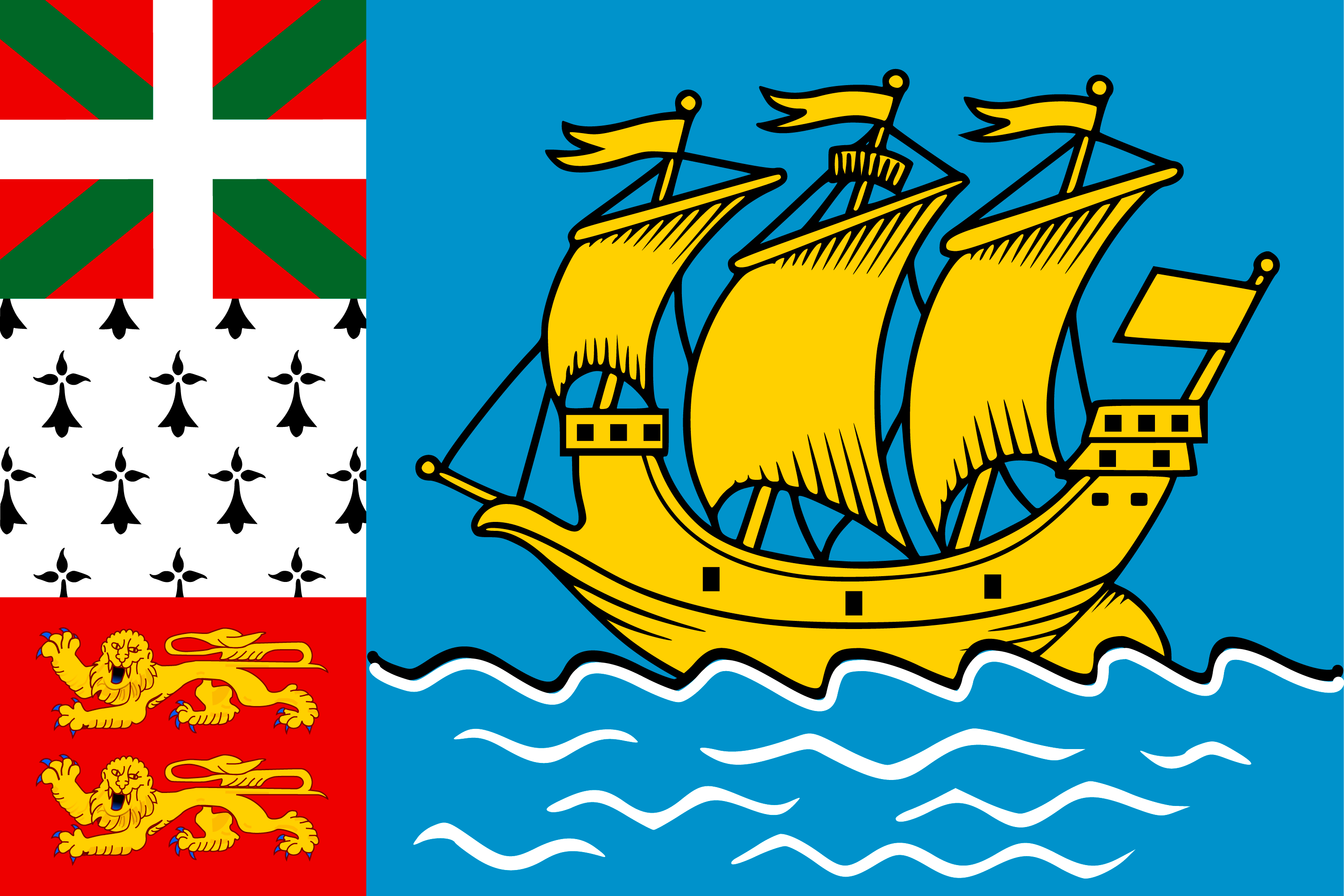 Saint Pierre ve Miquelon bayrağı