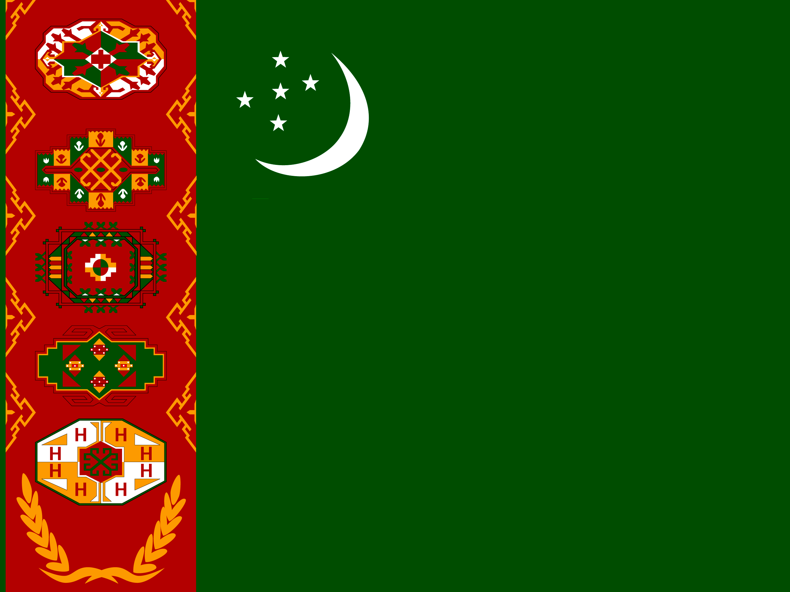 Türkmenistan bayrağı