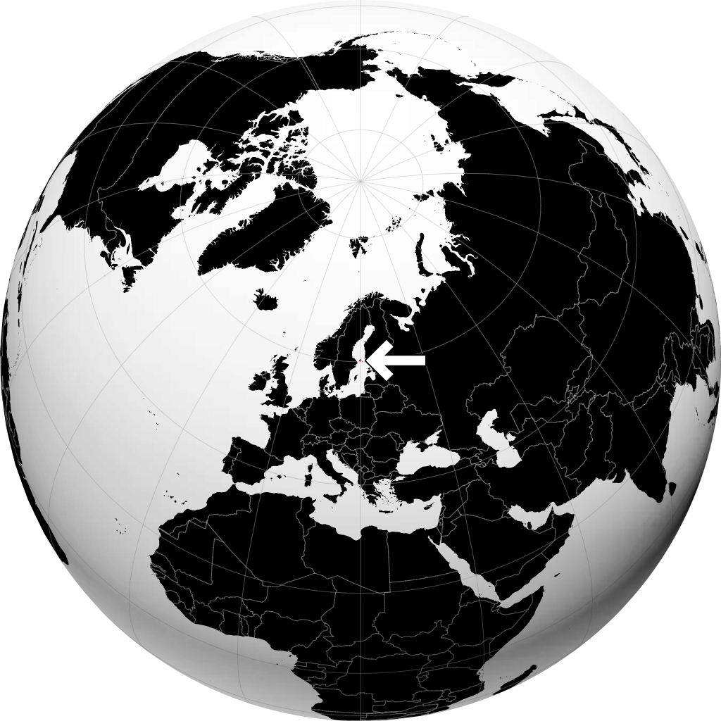 Åland Adaları kürede