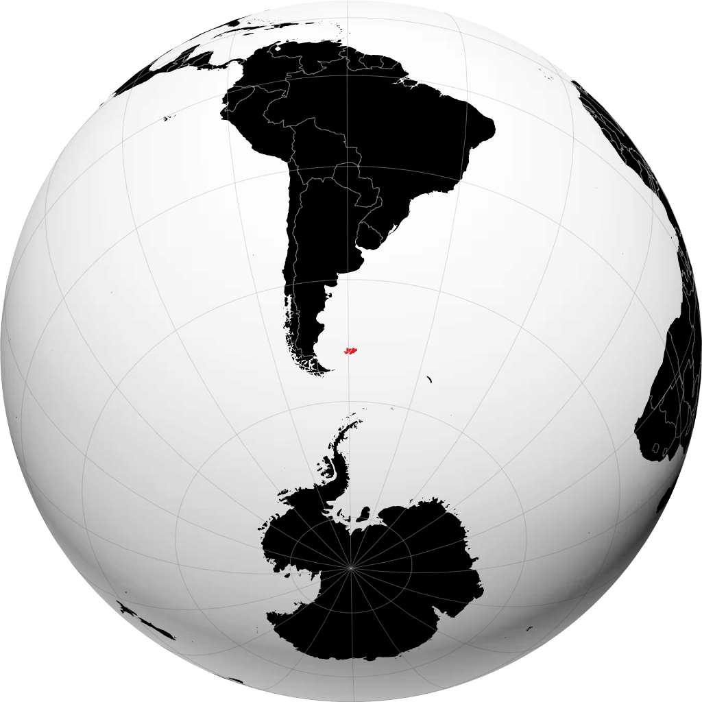 Falkland Adaları kürede
