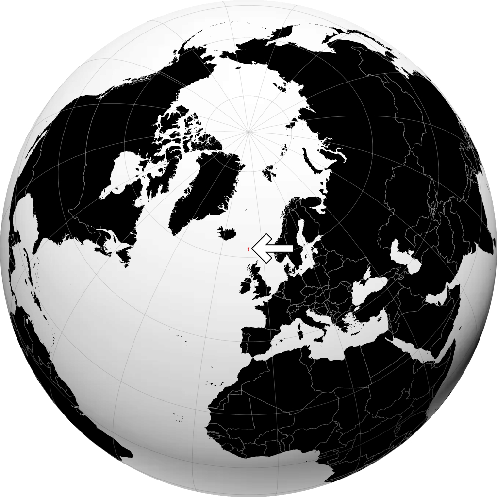 Faroe Adaları kürede