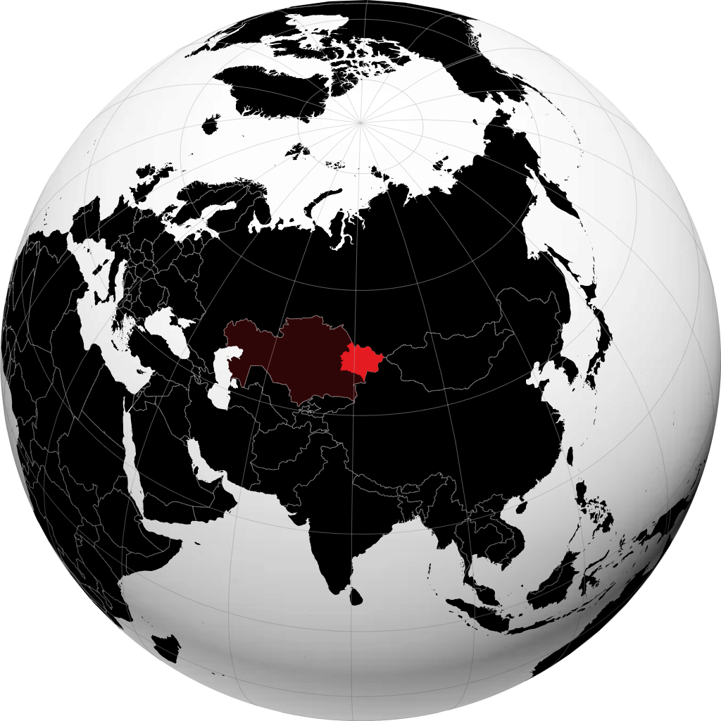 Doğu Kazakistan Bölgesi kürede