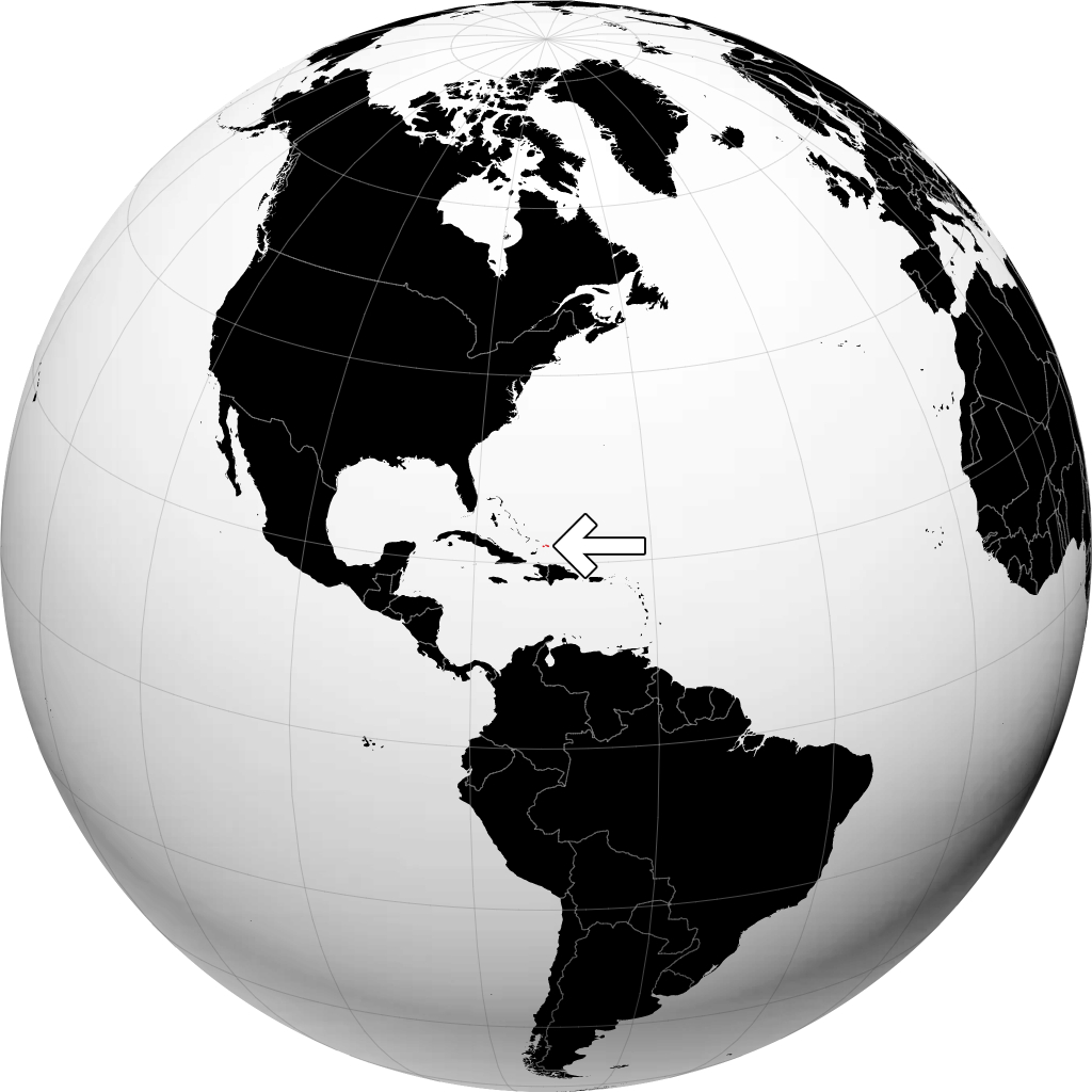 Turks ve Caicos Adaları kürede